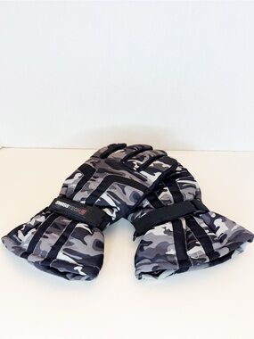 Swiss Tech Men's Black & Gray Camo Insulated Gloves